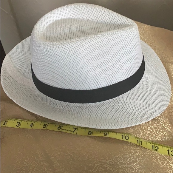 FIRM! Men’s White Panama Straw Hat - Picture 3 of 5